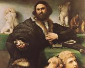 Portrait of Andrea Odoni - 洛伦佐·洛图